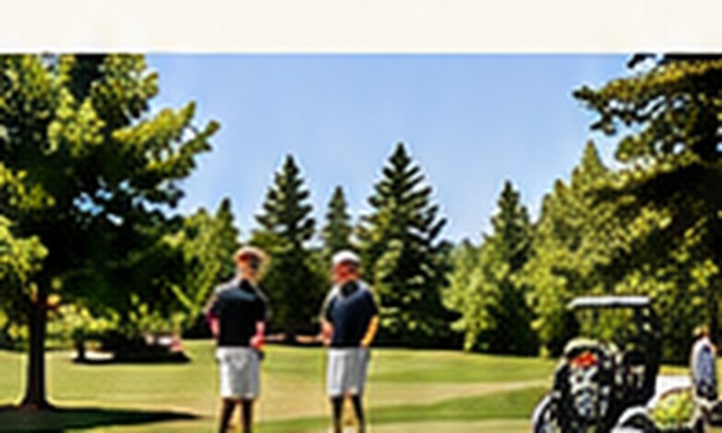 Golfers enjoying the tournament