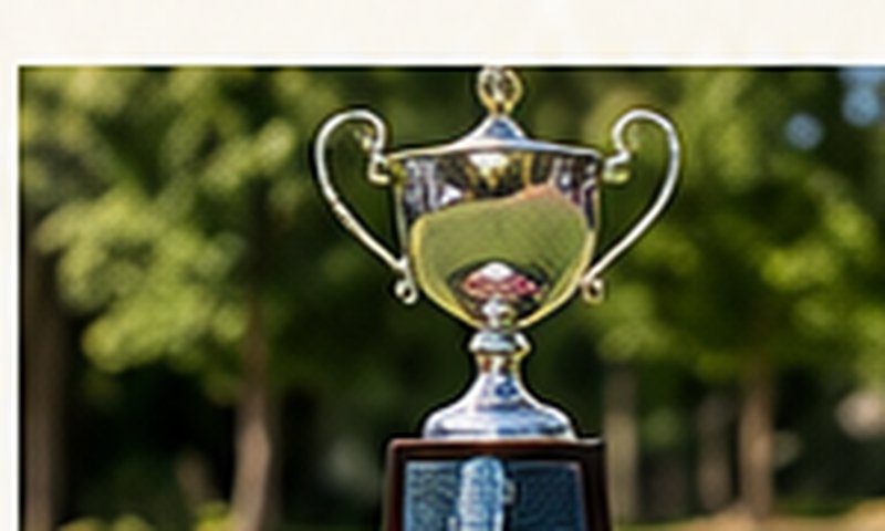 Golf tournament trophy